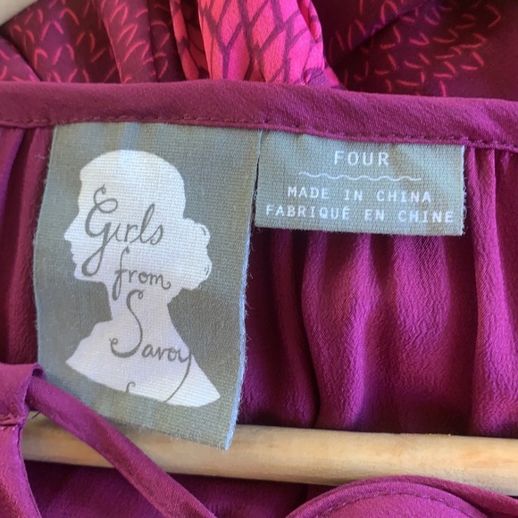 Anthropologie Girls from Savoy Bouquet Toss Silk Dress - Picture 9 of 9